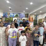 السنابل تنظم ورشة فن الرسم بألوان الأكريليك